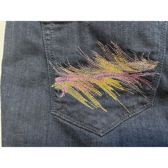 Express Womens Ultra Skinny Cropped Denim Jeans Size 8 Blue Denim Stretch Casual - Picture 13 of 13